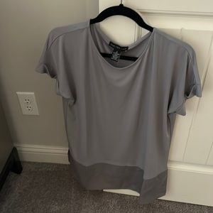 Joan Vass ..NY cute tunic gray color NWT